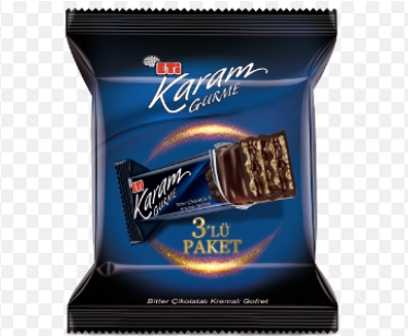 ETI KARAM GURME COKLU BITTER CIKOLATA Dark Chocolate 3LU PAKET 150G