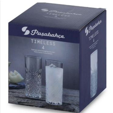 PASABAHCE TIMELESS RAKI BARDAGI Raki Glass 180cc Set of 4