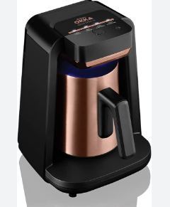 ARZUM Okka Rich Spin Turkish Coffee Machine Black/Gold TURK KAHVE MAKINESI SIYAH/GOLD