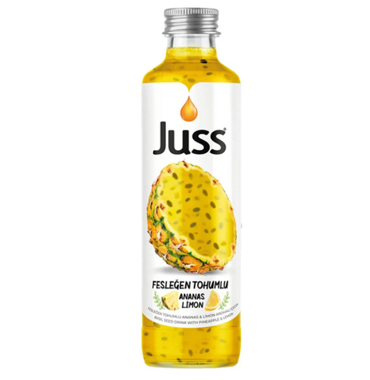 JUSS FESLEGEN TOHUMLU MEYVE SUYU KARISIK KOLI 250ML- Pineapple & Lemon Flavour