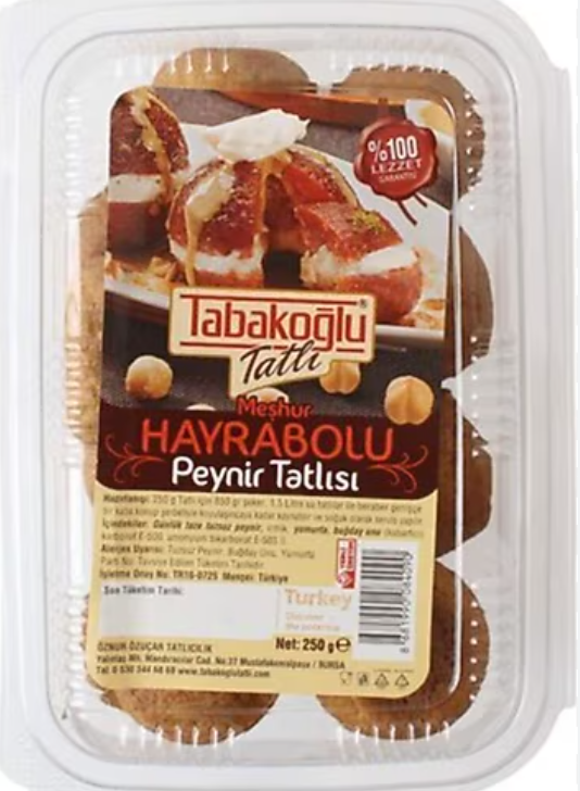 TABAKOGLU HAYRABOLU PEYNIR TATLISI Cheese Dessert 250g