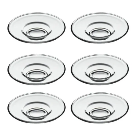 PASABAHCE IREM CAY TABAGI Tea Saucer 6pcs