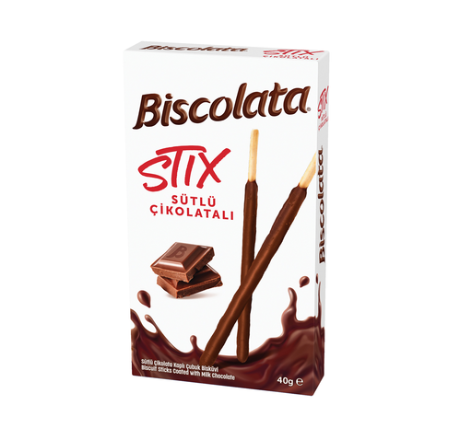 SOLEN BISCOLATA STIX Chocolate Coated Stick Biscuits 40g