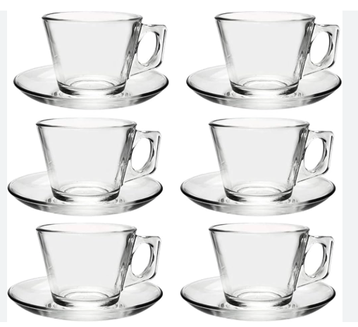 PASABAHCE VELA FINCAN SETI Tea Cup Set 12pcs