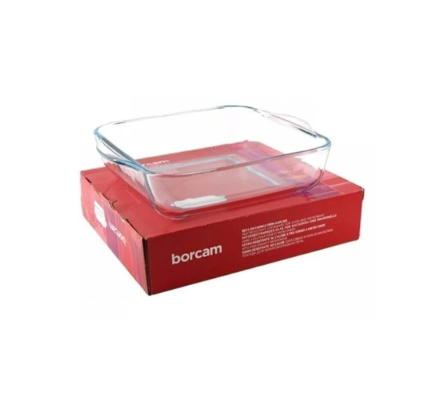 PASABAHCE BORCAM KARE TEPSI 28 X 31cm Cooking Glass Tray 1pc