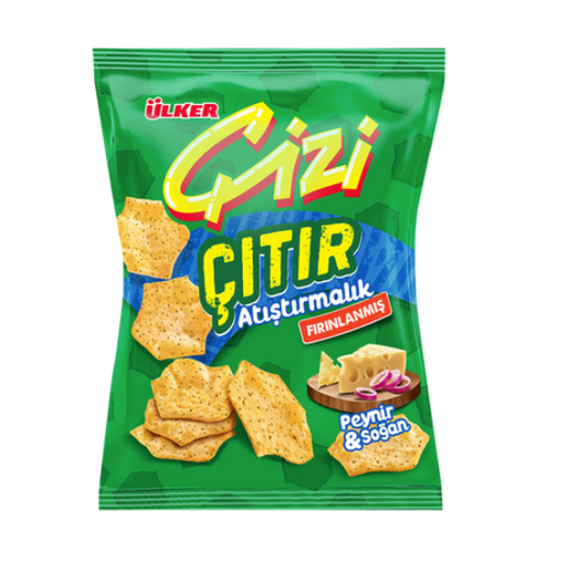 ULKER CIZI PEYNIR Cheese and Onion Crackers 40g