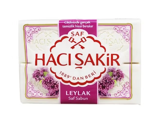 HACI SAKIR BANYO SABUNU LEYLAK Bar Soap Lilac 150g x 4