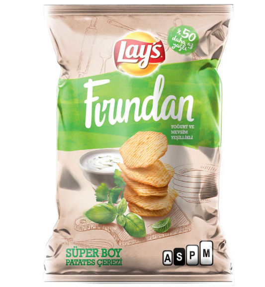LAYS SUPER BOY FIRIN CIPS YOGURTLU Yogurt Flavoured Oven Chips 96g