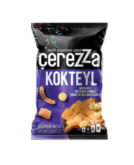 CEREZZA KOKTEYL BAHARAT TATLI BIBER AROMALI YOGURTLU VE MEVSIM YESILLIKLI CIPS 117g