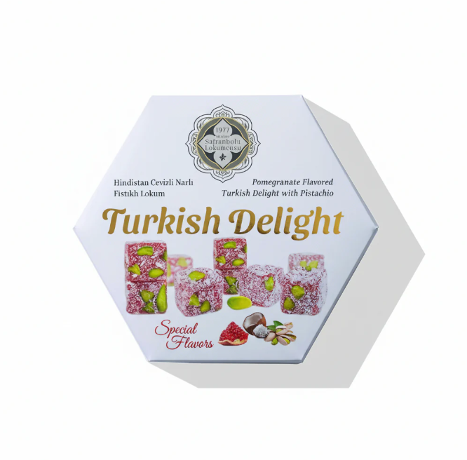SAFRANBOLU HINDISTAN CEVIZLI NARLI FISTIKLI LOKUM 200g