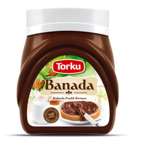 TORKU BANADA EFSANE KAKAOLU FINDIK KREMASI CAM Legend Cocoa Hazelnut Spread Jar 370g