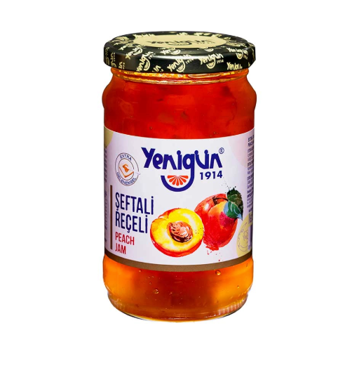 YENIGUN %45 MEYVE CAM SEFTALI RECELI Fruit Peach Jam Jar 380g