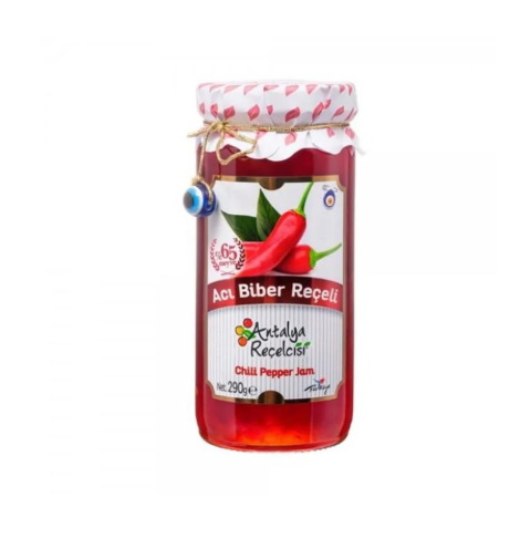 ANTALYA RECELCISI ACI BIBER RECELI Hot Pepper Jam 290g