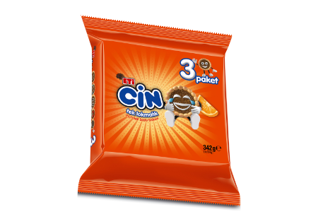 ETI CIN Orange Jelly Biscuits Mini LOKMALIK MINI PORTAKALLI BISKUVI 114g x 3