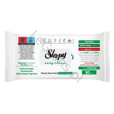 Sleepy Easy Clean Islak Mendil Yeşil 30 Adet