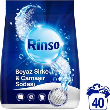 RINSO MATIK BEYAZ SIRKE CAMASIR SODALI White Vinegar and Washing Soda Laundry Powder 6kg