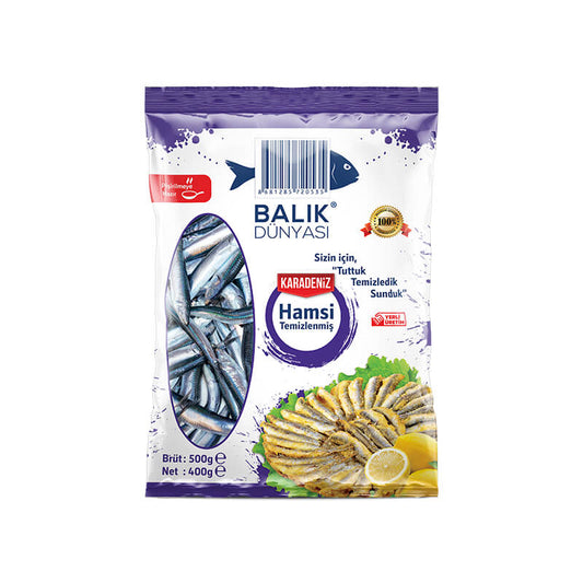 BALIK DUNYASI TEMIZLENMIS HAMSI Cleaned Anchovies 1kg