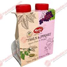 METIN UZUM PEKMEZI + TAHIN PET Grape Molasses + Tahini Plastic Jar 290g+380g