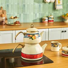 KARACA AMALFİ EMAYE ÇAYDANLIK MULTICOLOR