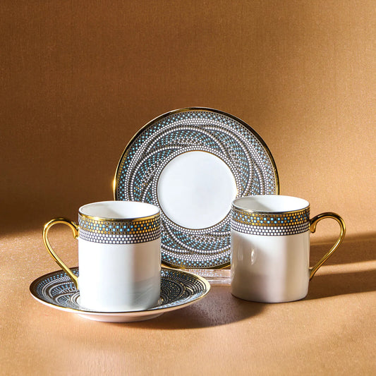 KARACA UMUT 2 KISILIK KAHVE FINCANI Coffee Cup Set 2 Person