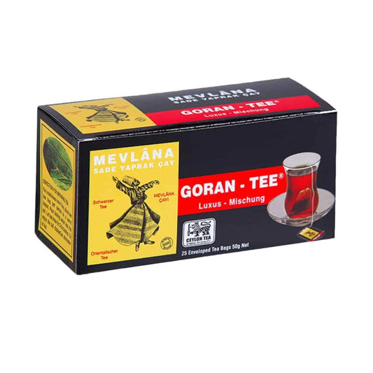 MEVLANA GORAN TEE SIYAH CAY BARDAK POSET Black Tea Earl Grey Teabags 25bags