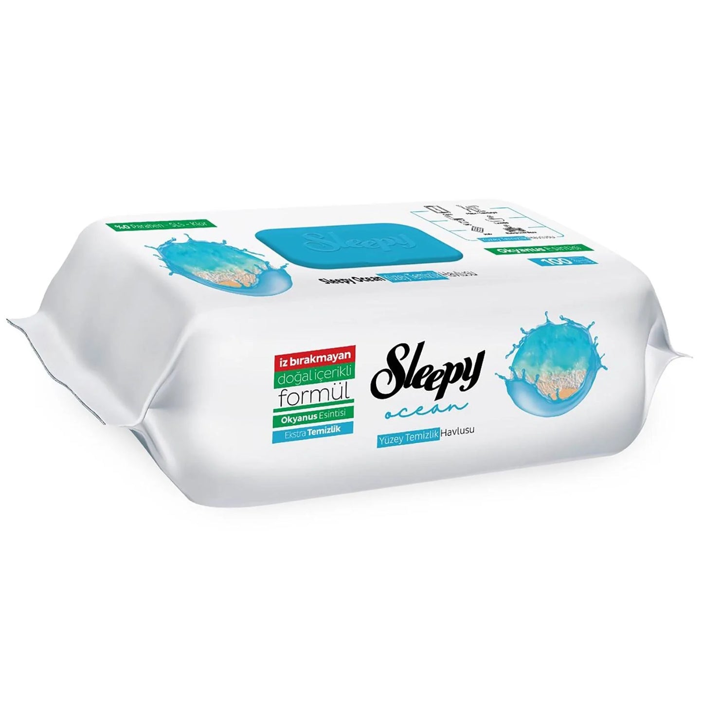 SLEEPY YUZEY TEMIZLEME MENDILI OKYANUS ESINTISI Ocean Breeze Surface Cleaning Wipes 100 LU