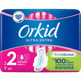 ORKID Large Size Hygienic Ped ULTRA EXTRA UZUN 2 BOY 7 pieces