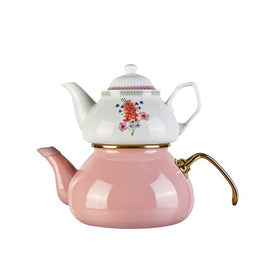 KARACA Bouquet Tea Pot CICEKLI CAYDANLIK TAKIMI