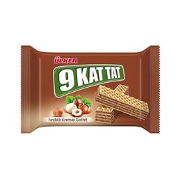 ULKER 9 KAT TAT FINDIK KREMALI GOFRET Wafer with Hazelnut Cream 39g