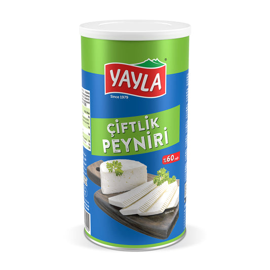 YAYLA %60 Yağlı Beyaz Peynir %60 ÇİFTLİK PEYNİRİ 800gr