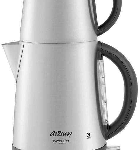 Arzum Turkish Tea Maker, Stainless steel, 110V, 1.7 liters