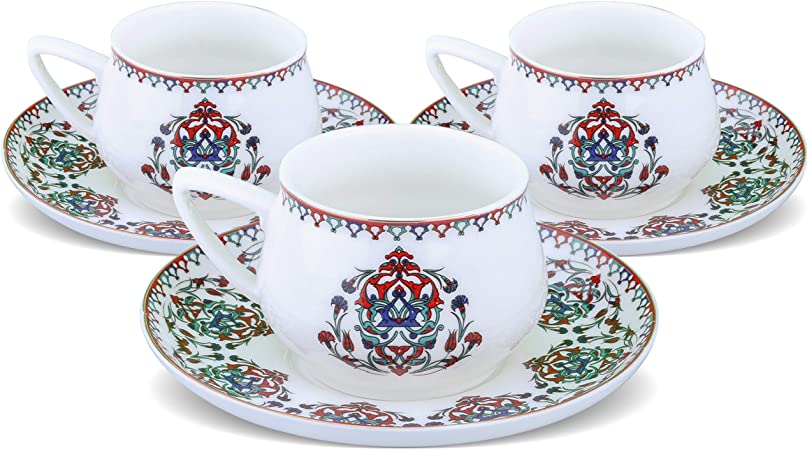 KARACA NAKKAS Coffee Cups for 6LI KAHVE FINCANI SETI