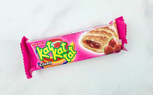 ÜLKER KATKAT TAT ÇİLEKLİ GOFRET Çilekli Gofret 25gr