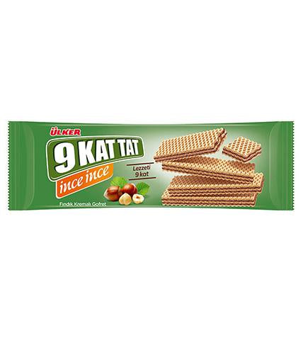 ULKER 9 KAT TAT FINDIK KREMALI GOFRET Wafer with Hazelnut Cream