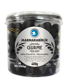 Marmarabirlik Gurme Siyah Zeytin M / Premium Black Olives - 400gr