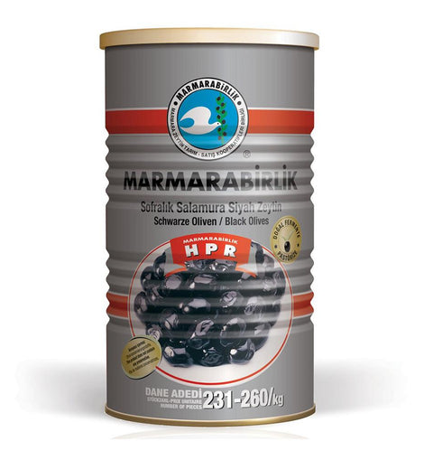 MARMARABIRLIK Hiper Natural Black Olives DOGAL SIYAH ZEYTIN SALAMURA