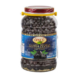 Oncu Black Olives Dogal Salamura Zeytin (M - S) 2 KG