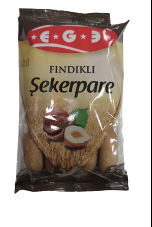 EGE Semolina Hazelnut Cookie Dessert SEKERPARE FINDIKLI 270g
