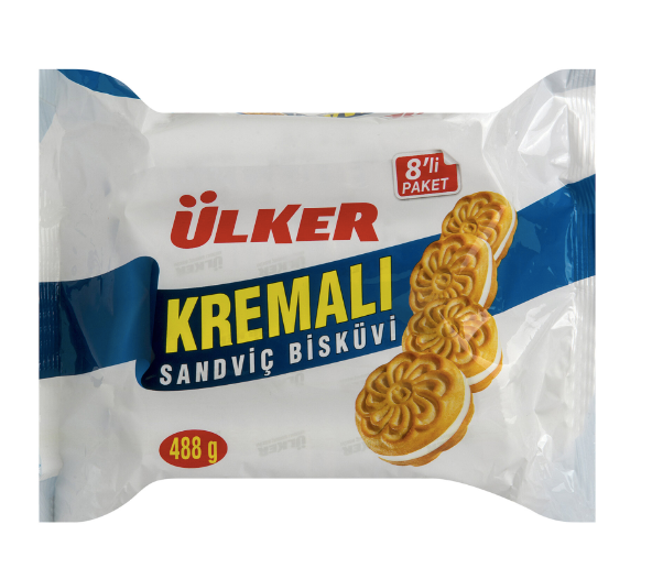 ULKER KREMALI BISKUVI Sade Kremalı Sandviç Bisküvi