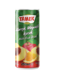 TAMEK Multi Fruit Drink KARISIK MEYVELI ICECEK 250ml
