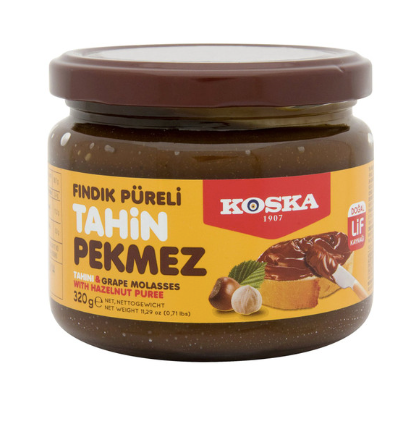 KOSKA Fındık Püreli Tahin &amp; Üzüm Pekmezi FINDIK PURELI TAHİN PEKMEZ 320g
