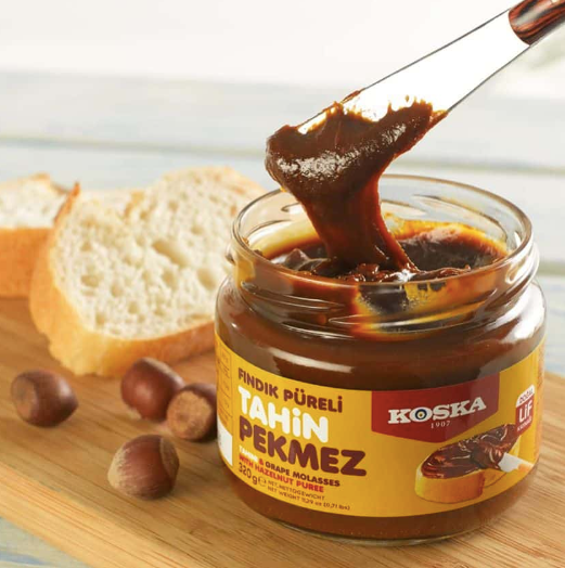 KOSKA Fındık Püreli Tahin &amp; Üzüm Pekmezi FINDIK PURELI TAHİN PEKMEZ 320g
