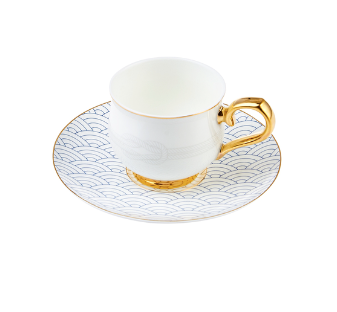 KARACA Coffee Cups for 2 X UNICEF RAHMI M. KOC KAHVE BARDAGI 2 KISILIK