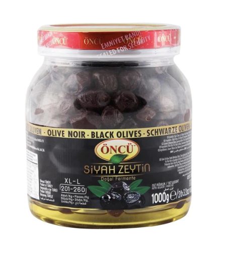 ÖNCU XL-L Salamura Siyah Zeytin DOGAL SALAMURA SIYAH ZEYTIN