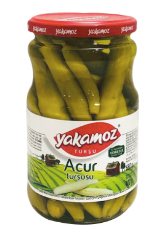 YAKAMOZ Midyat Gherkin Pickles Jar MIDYAT ACUR TURSUSU CAM 700ml