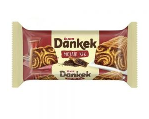 ULKER DANKEK CAY SAATI KAKAOLU MOZAIK BATON Cake with Mosaic 200g