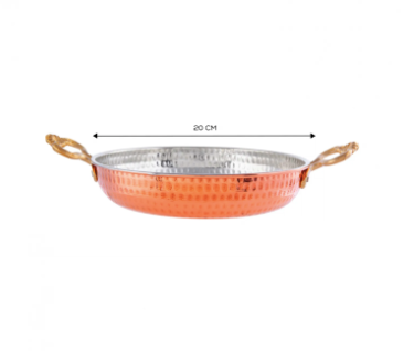 KARACA ANTİK Bakır Tava BAKIR SAHAN 20cm