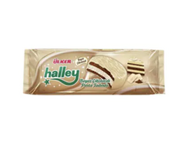 ULKER HALLEY BEYAZ CIKOLATA 10 Pieces with White Chocolate