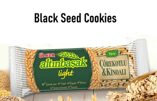 ÜLKER ALTINBAŞAK Yulaf Kepekli Siyah Tohumlu Keten Tohumlu Kinoa ve Susamlı Kraker 5'li Paket