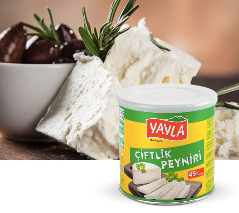 YAYLA %45 Yağlı Peynir %45 YAĞLI ÇİFTLİK PEYNİRİ 400gr